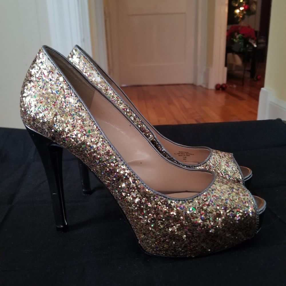 Guess glitter heels (7.5)